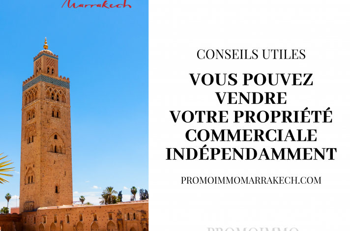 Vous pouvez vendre votre propriété commerciale indépendamment 